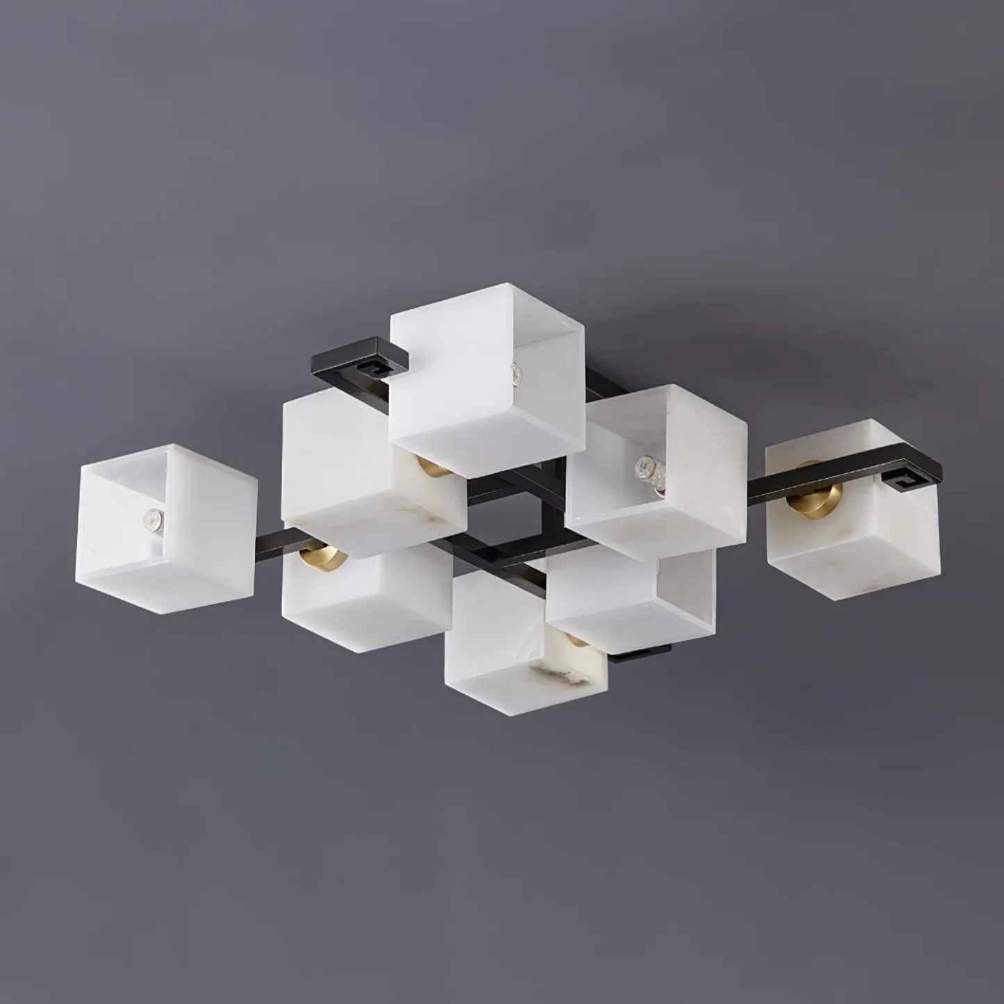Jade Modern Minimalism Alabaster Ceiling Light Entryway Dining Room