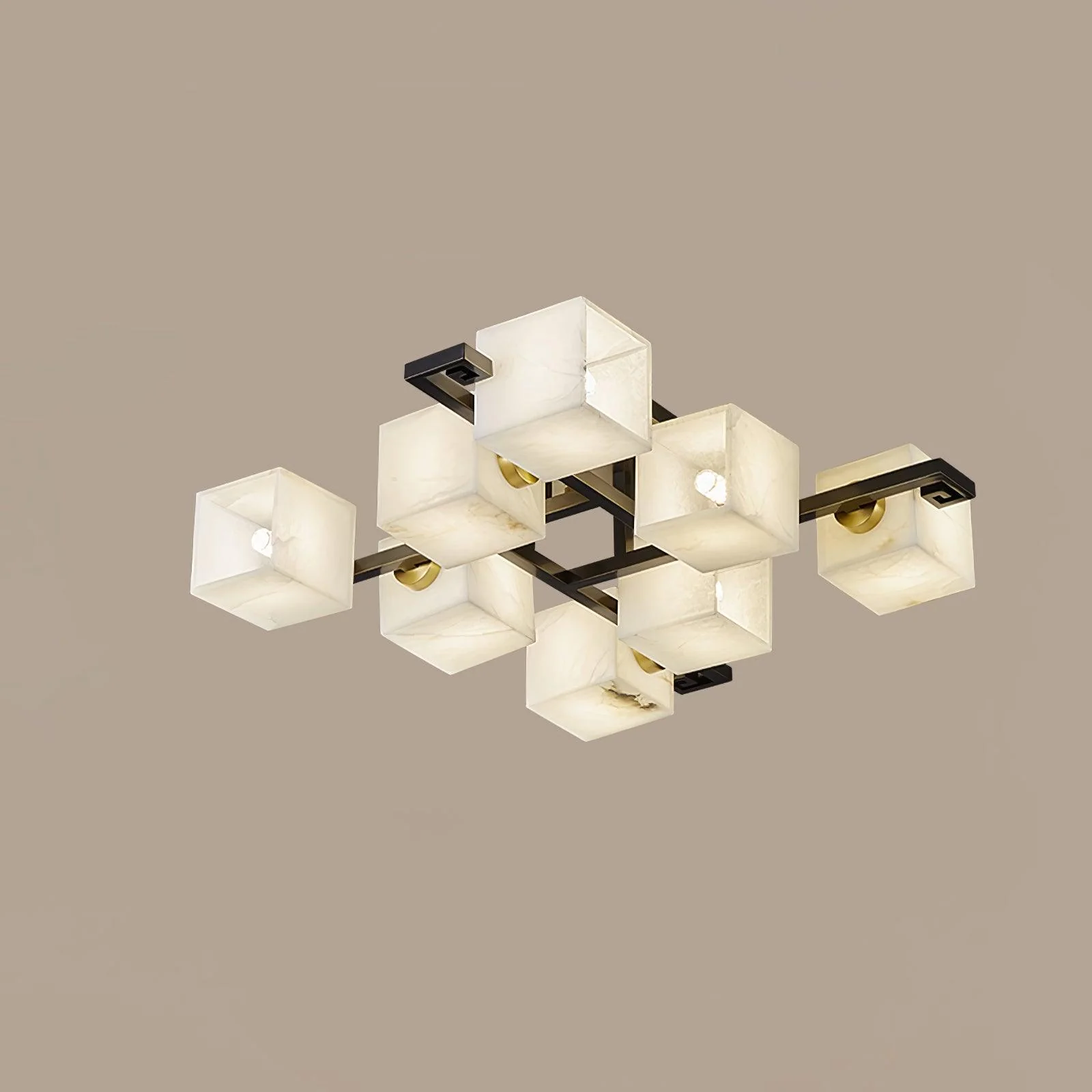 Jade Modern Minimalism Alabaster Ceiling Light Entryway Dining Room