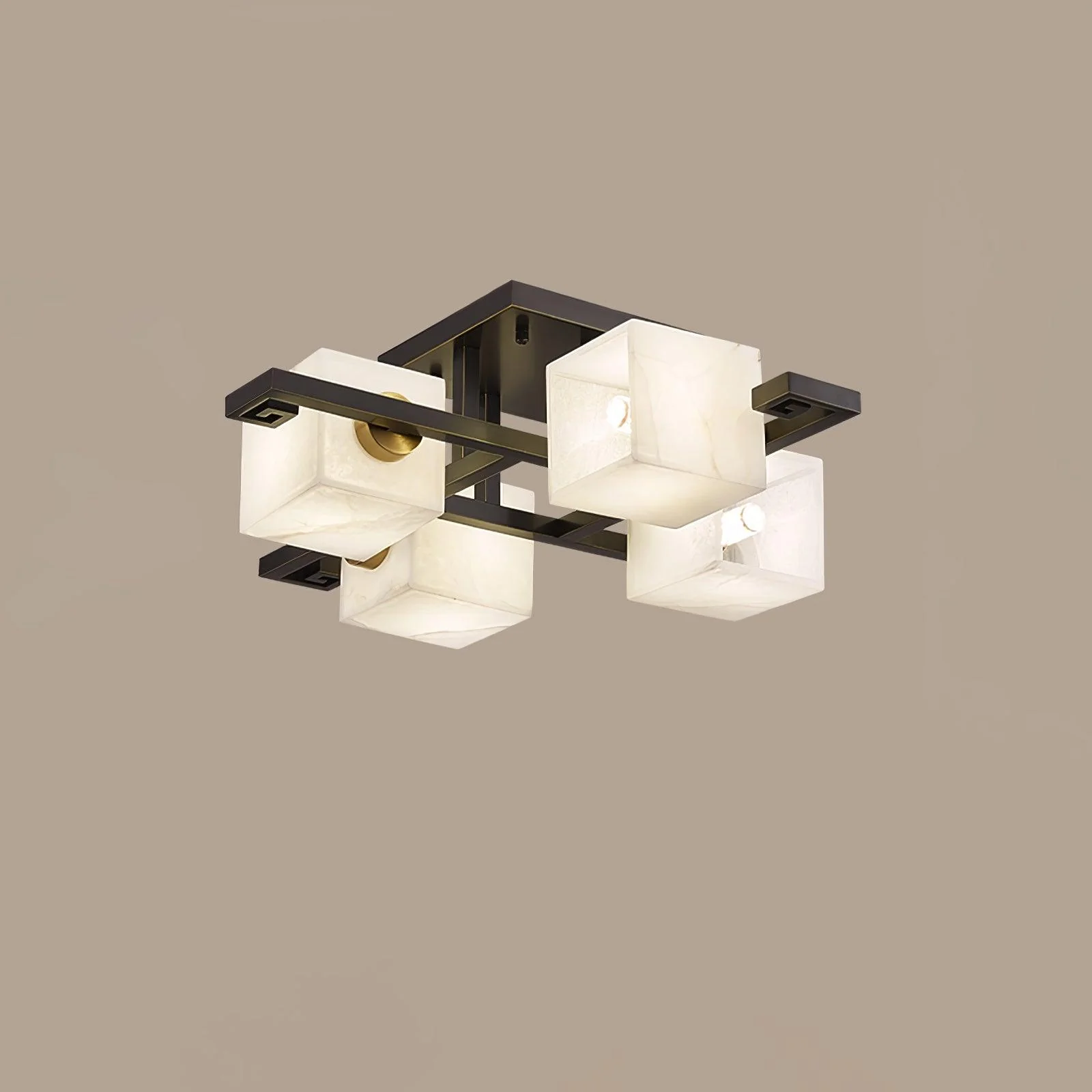 Jade Modern Minimalism Alabaster Ceiling Light Entryway Dining Room