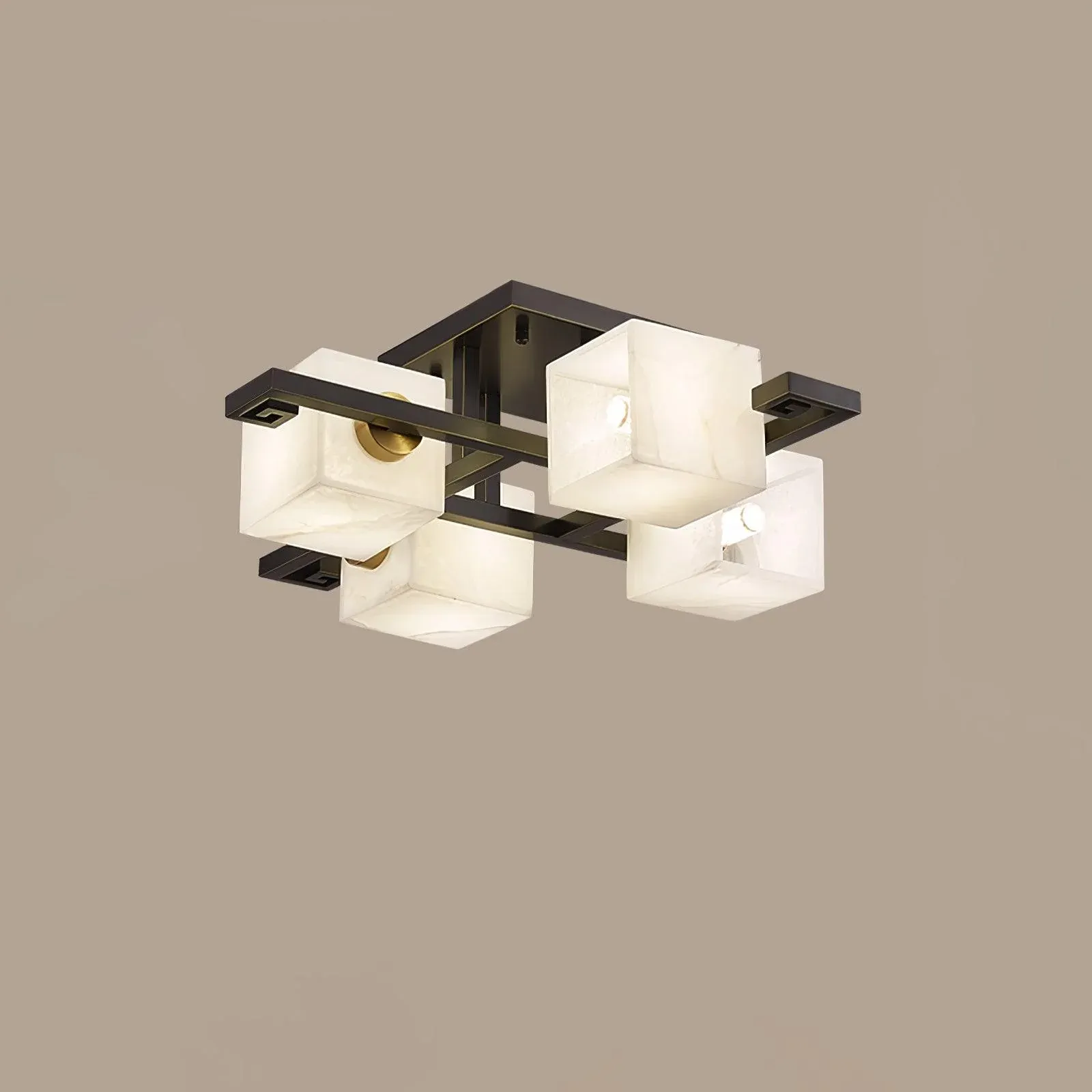Jade Modern Minimalism Alabaster Ceiling Light Entryway Dining Room