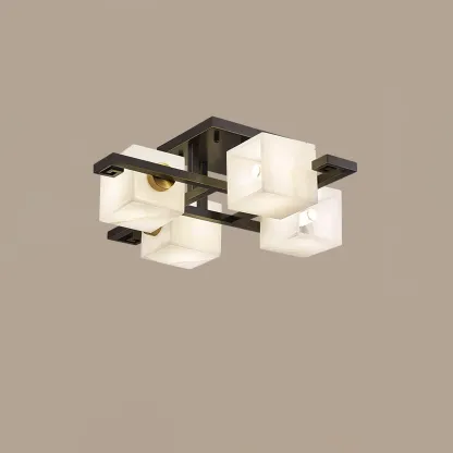 Jade Modern Minimalism Alabaster Ceiling Light Entryway Dining Room
