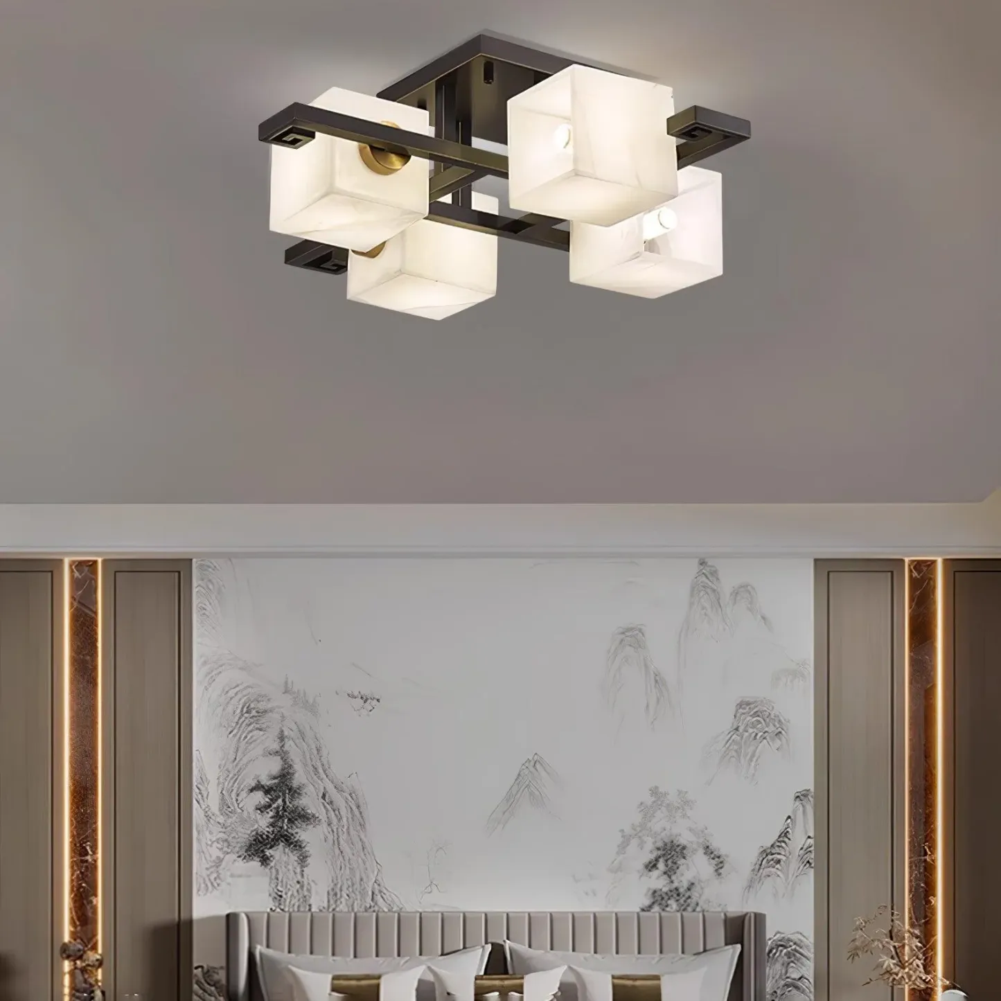 Ceiling Lights Minimalism Alabaster For Living Room Bedroom | Las Sola