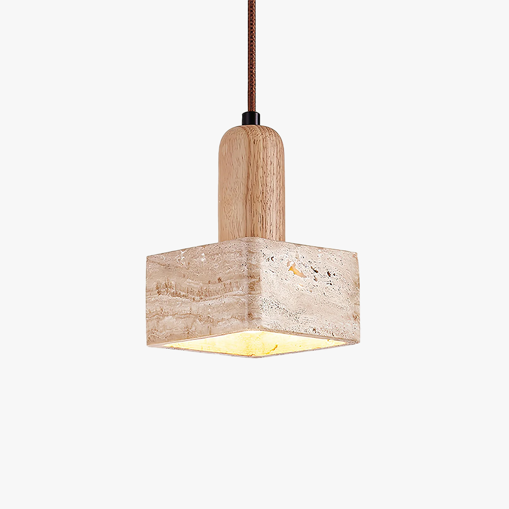 Byers Minimalism Marble Wood Pendant Lamp Bedroom Dining Room