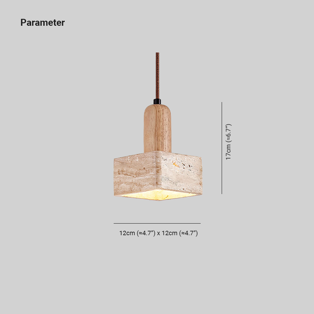 Byers Minimalism Marble Wood Pendant Lamp Bedroom Dining Room