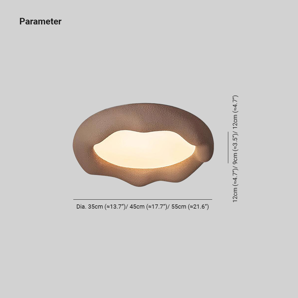 Quinn Modern Round Resin Acrylic Ceiling Light Bedroom Living Room