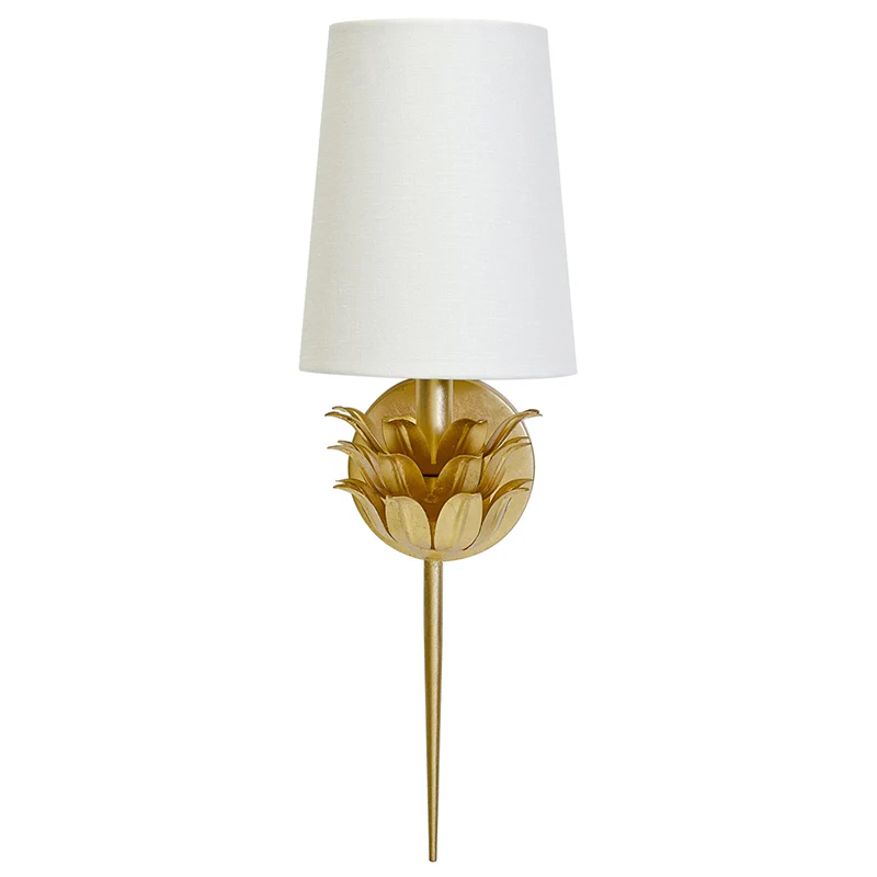 Alessio Minimalism Metal Fabric Brass Silver Wall Lamp Dining Room Bedroom