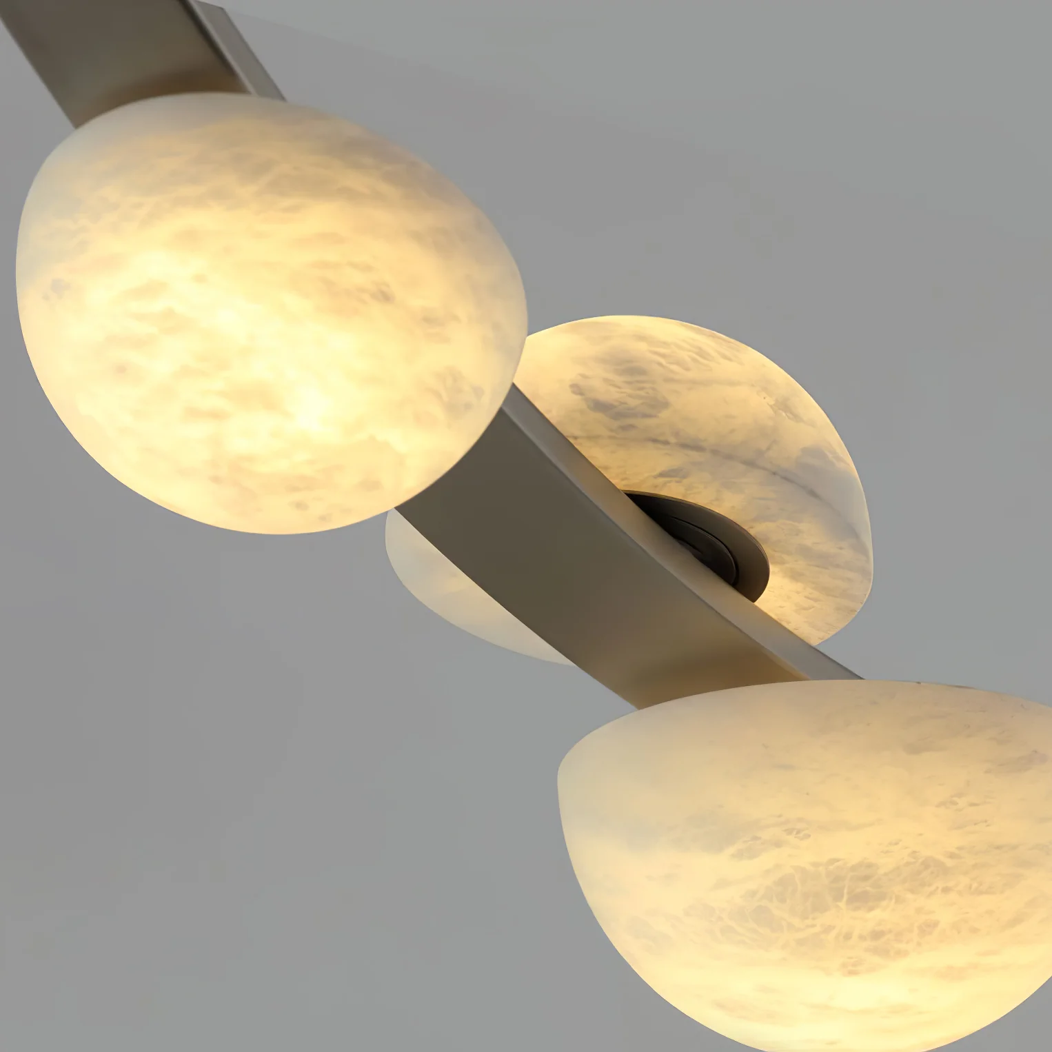 Jade Nordic Natural Dew Drops Alabaster Chandelier