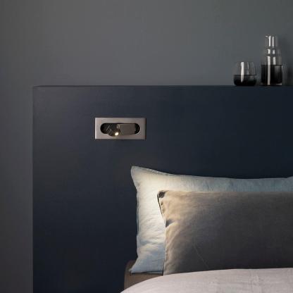 Edge Modern Minimalism Square Metal Wall Light Bedroom Hallway