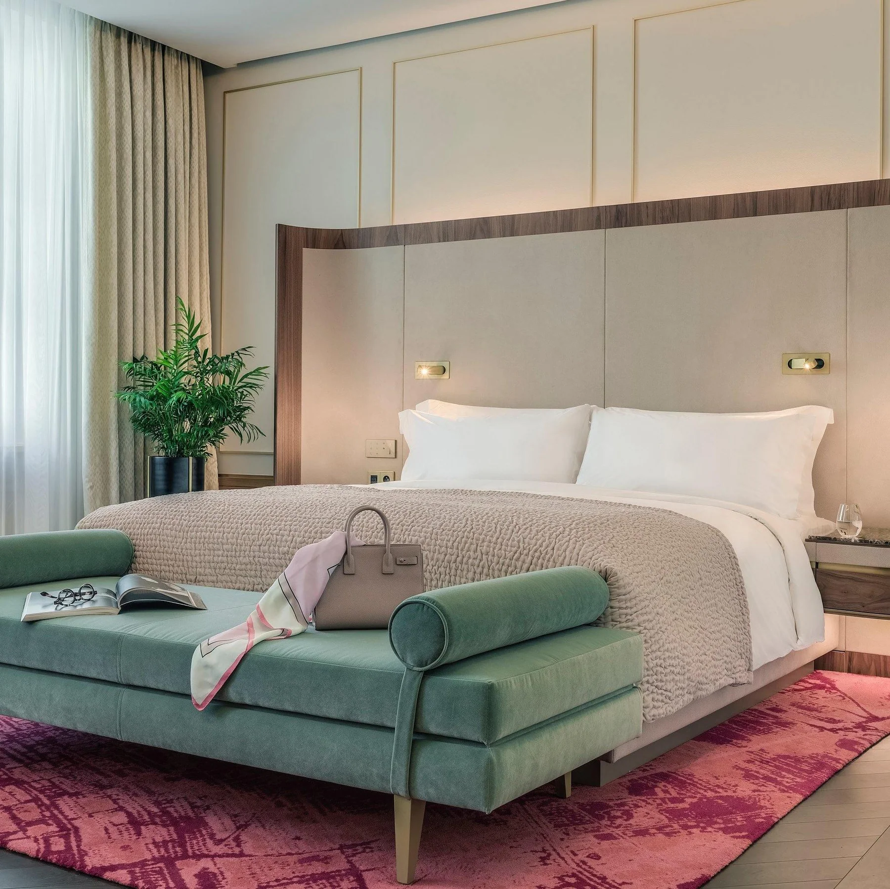 Edge Modern Minimalism Square Metal Wall Light Bedroom Hallway