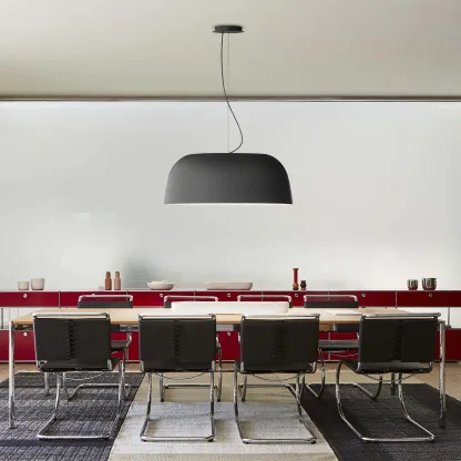 Carins Modern Round Metal Pendant Light Shades Living Study Room