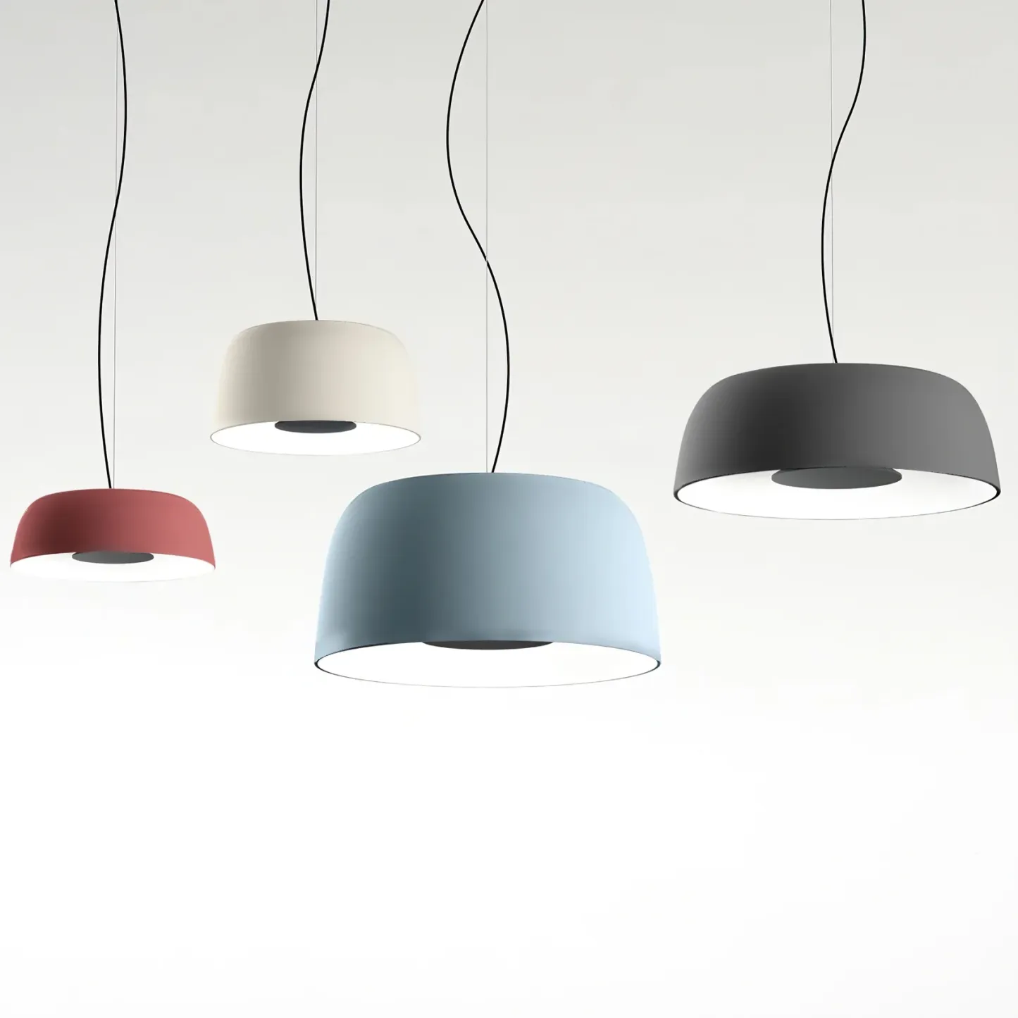 Carins Modern Round Metal Pendant Light Shades Living Study Room