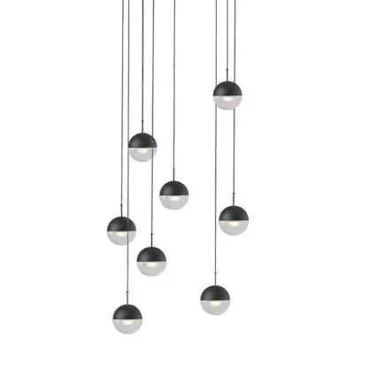 Hailie Modern Gold Metal Acrylic Pendant Light Bedroom Living Room