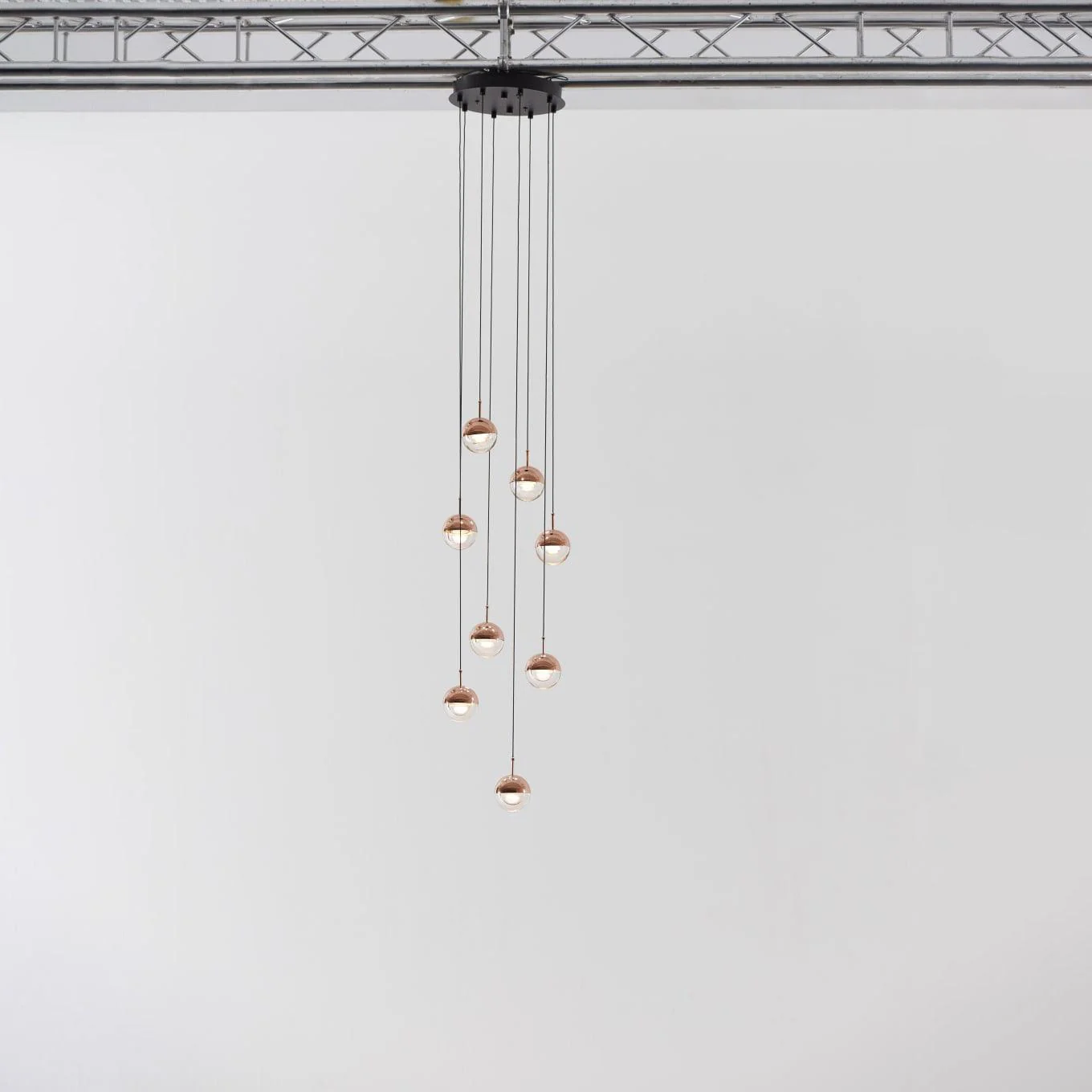 Hailie Modern Gold Metal Acrylic Pendant Light Bedroom Living Room
