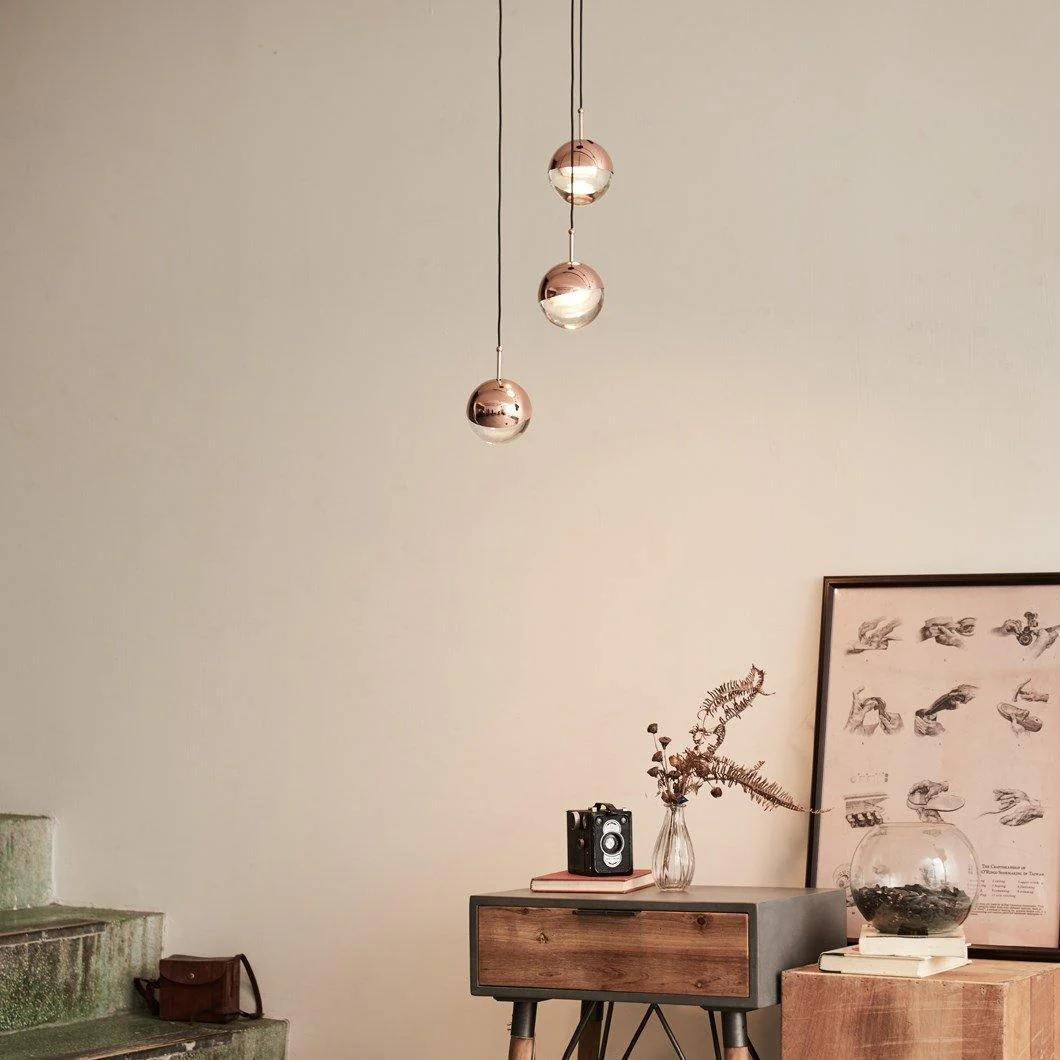 Hailie Modern Gold Metal Acrylic Pendant Light Bedroom Living Room