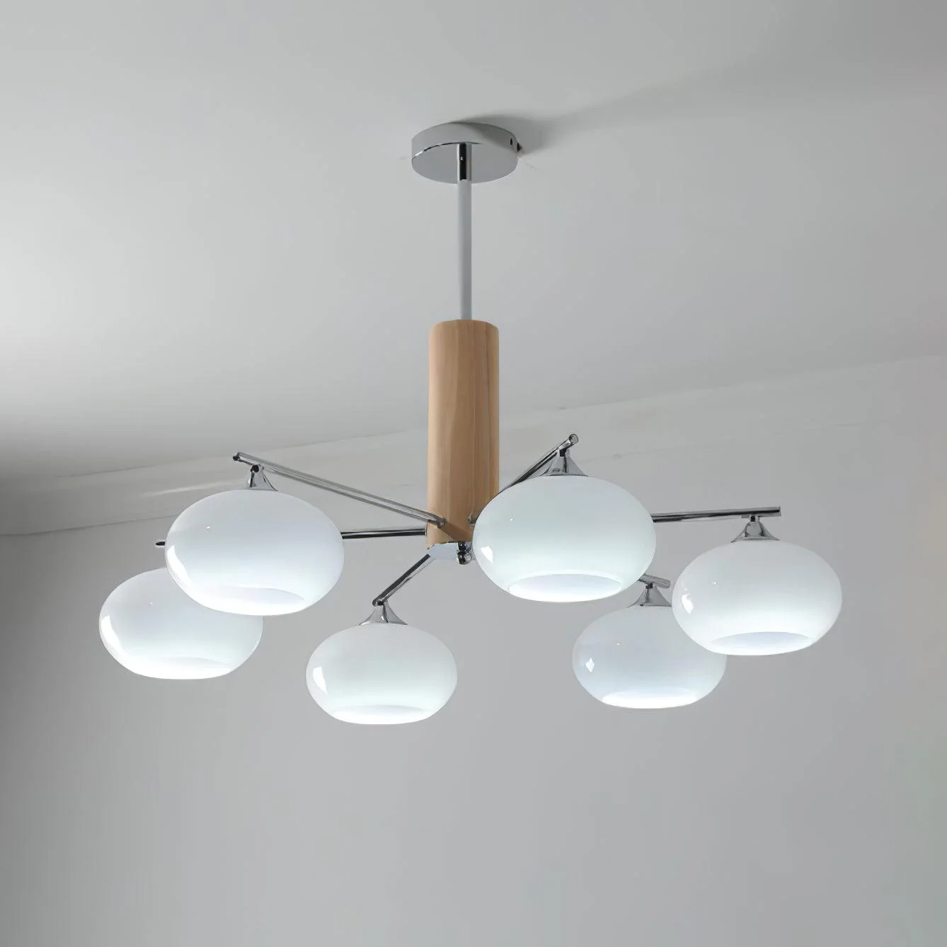 Carins Gorgeous Elliptical Persimmon Chandelier Living Room Bedroom