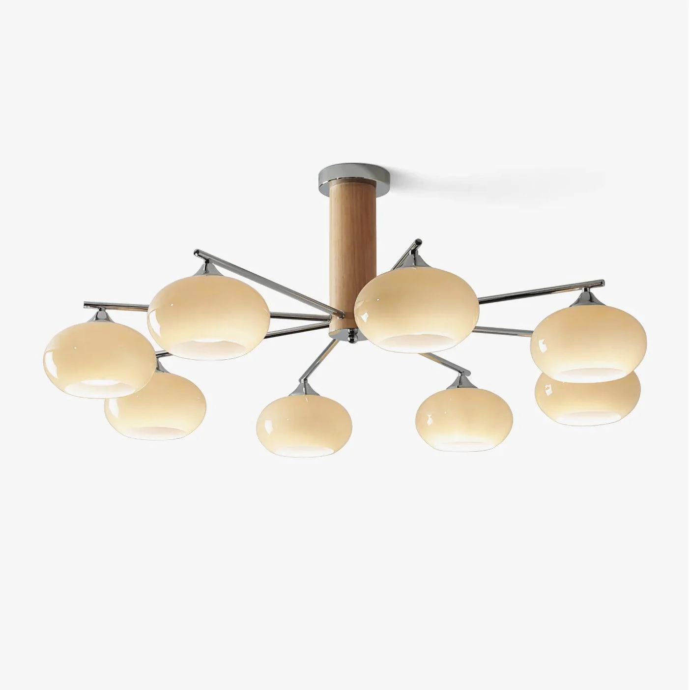 Carins Gorgeous Elliptical Persimmon Chandelier Living Room Bedroom