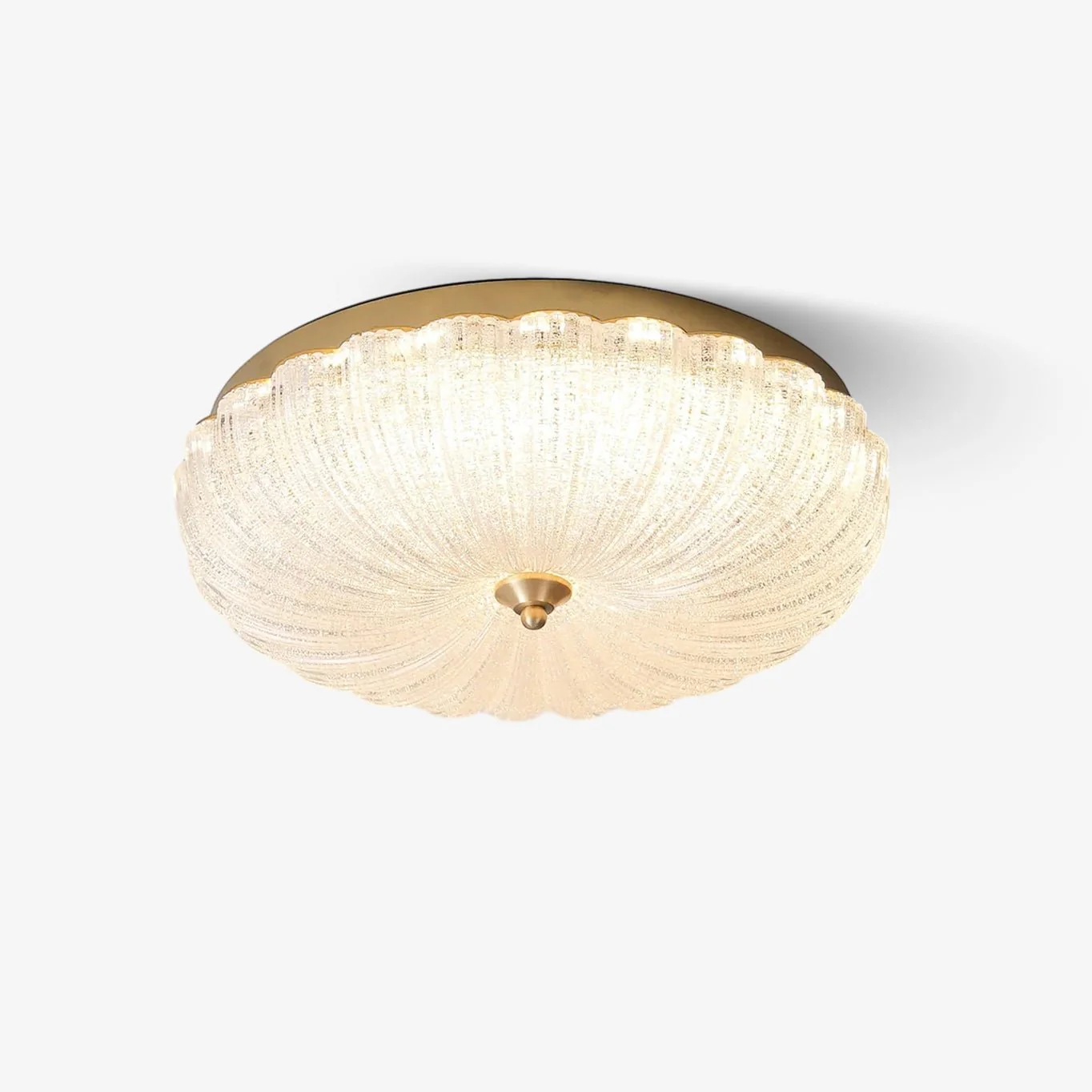 Marilyn Modern Round Metal Glass Ceiling Light Bedroom Living Room