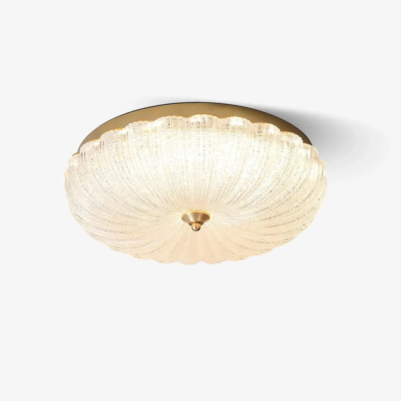 Marilyn Modern Round Metal Glass Ceiling Light Bedroom Living Room