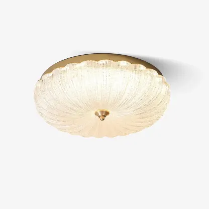Marilyn Modern Round Metal Glass Ceiling Light Bedroom Living Room