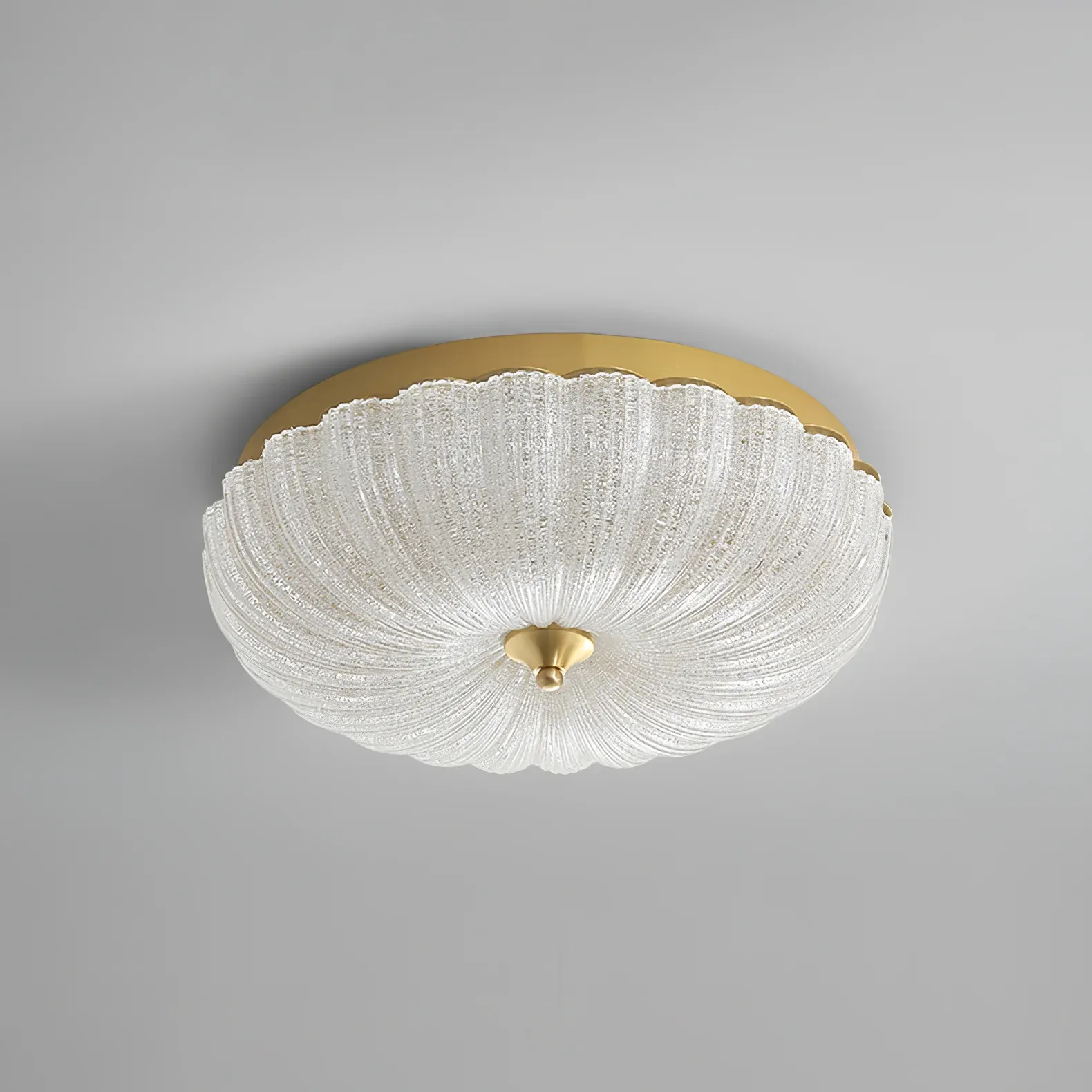 Marilyn Modern Round Metal Glass Ceiling Light Bedroom Living Room