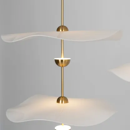Carins Modern Gold Metal Acrylic Pendant Light Bedroom Living Room