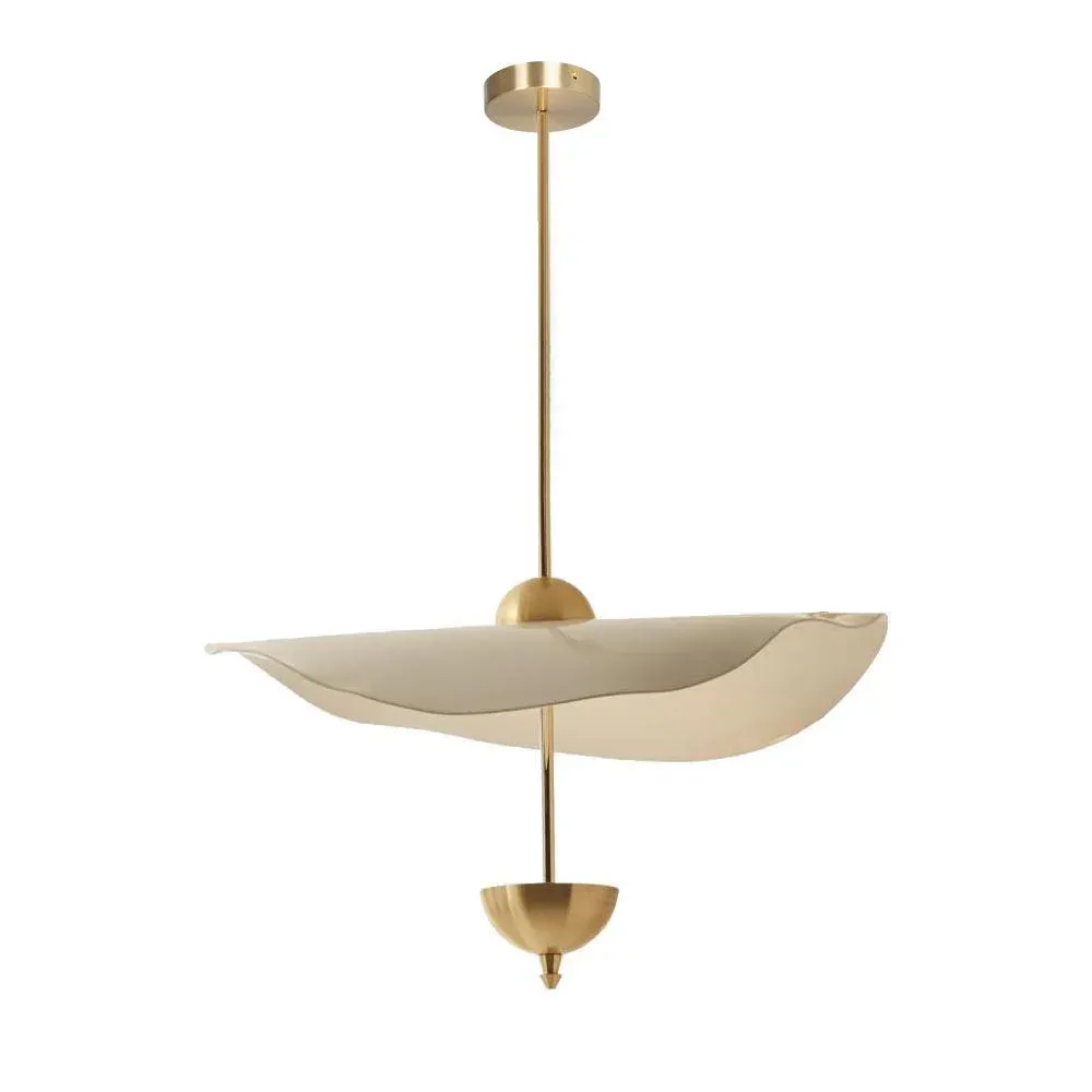 Carins Modern Gold Metal Acrylic Pendant Light Bedroom Living Room