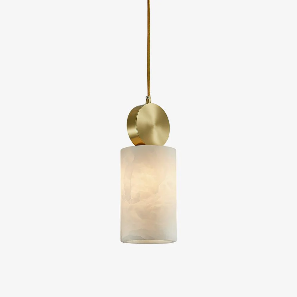 Hailie Classical Vintage Alabaster Pendant Light Dining Room Bedroom