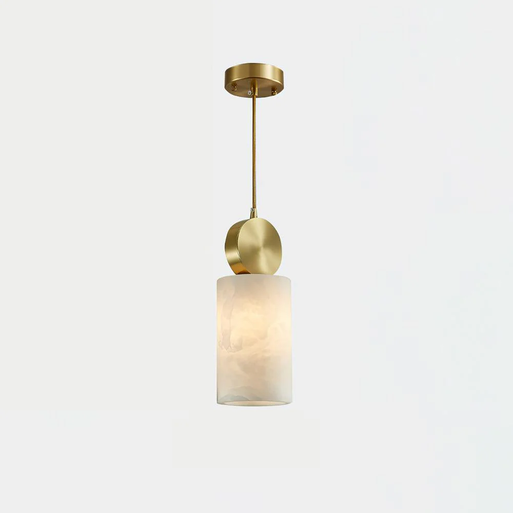 Hailie Classical Vintage Alabaster Pendant Light Dining Room Bedroom