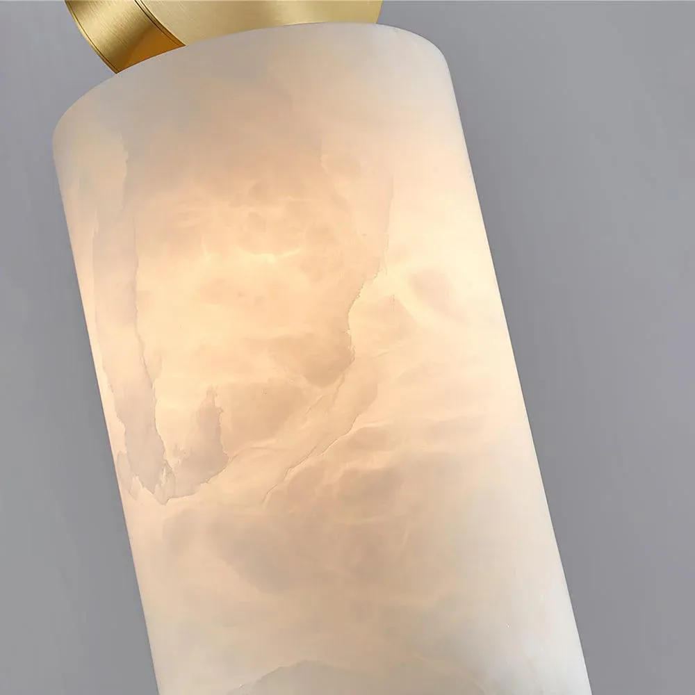 Hailie Classical Vintage Alabaster Pendant Light Dining Room Bedroom
