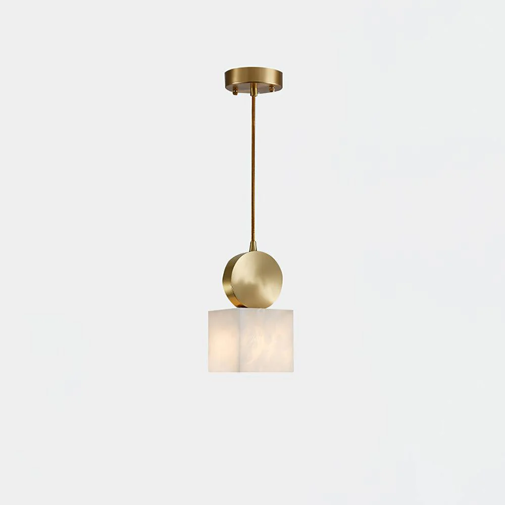 Hailie Classical Vintage Alabaster Pendant Light Dining Room Bedroom