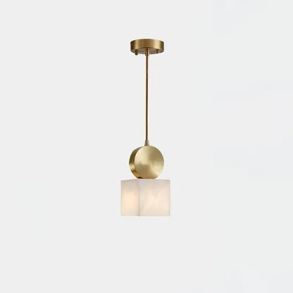 Hailie Classical Vintage Alabaster Pendant Light Dining Room Bedroom