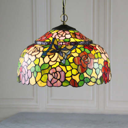 Eryn Retro LED Pendant Light Luxury Design Metal Glass Living Room