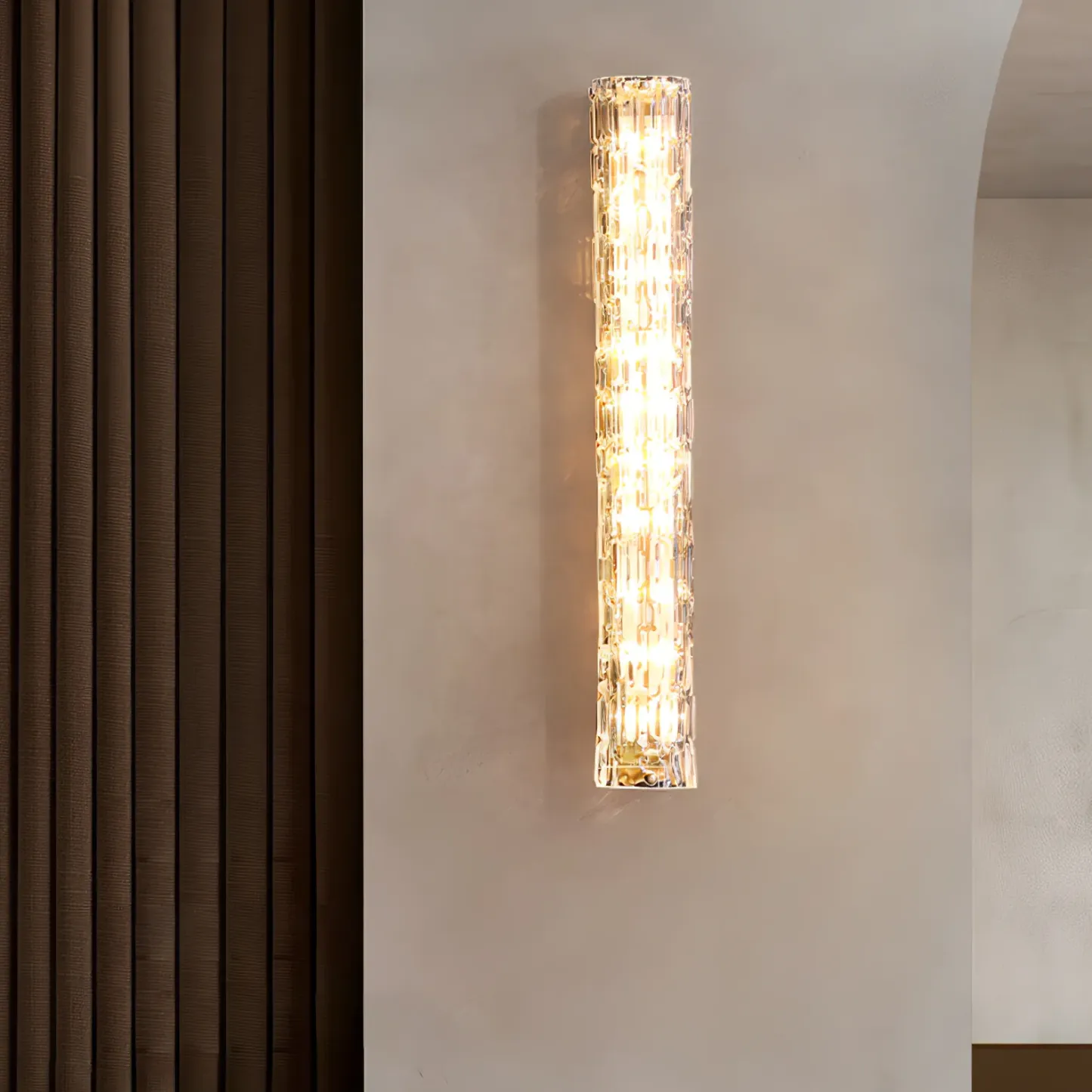 Byers Art Special Brass Glass Wall Lamp Bathroom Bedroom