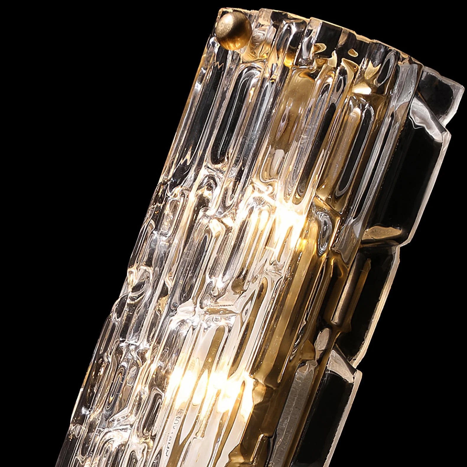 Byers Art Special Brass Glass Wall Lamp Bathroom Bedroom
