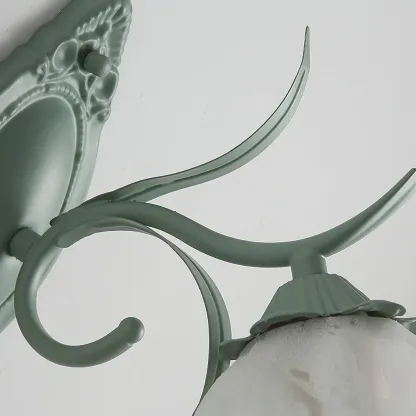 Carins Modern Cottage Flower Metal Wall Light Bedroom Hallway Bathroom