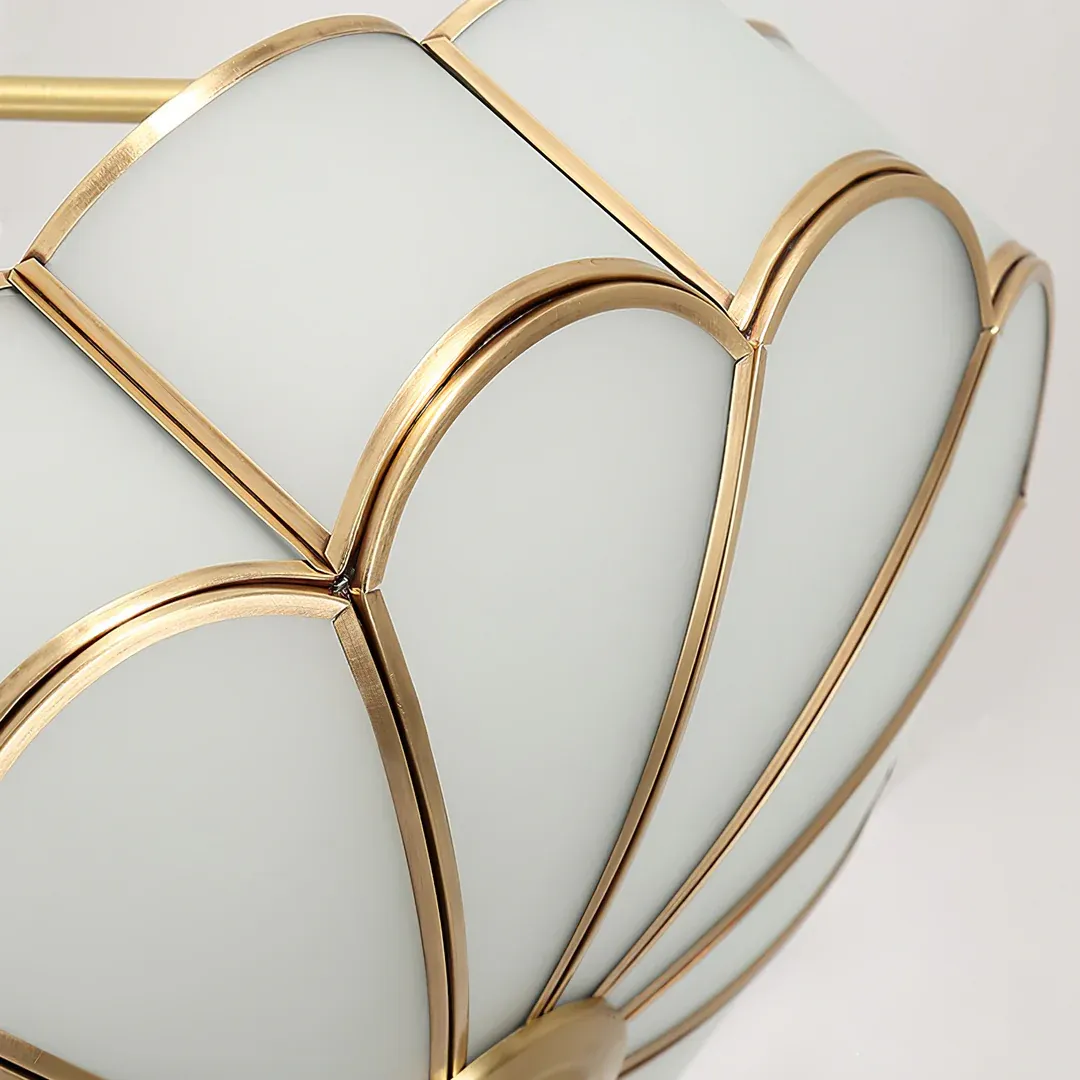 Alessio Modern Flower Shape Glass Ceiling Light Study Room Bedroom