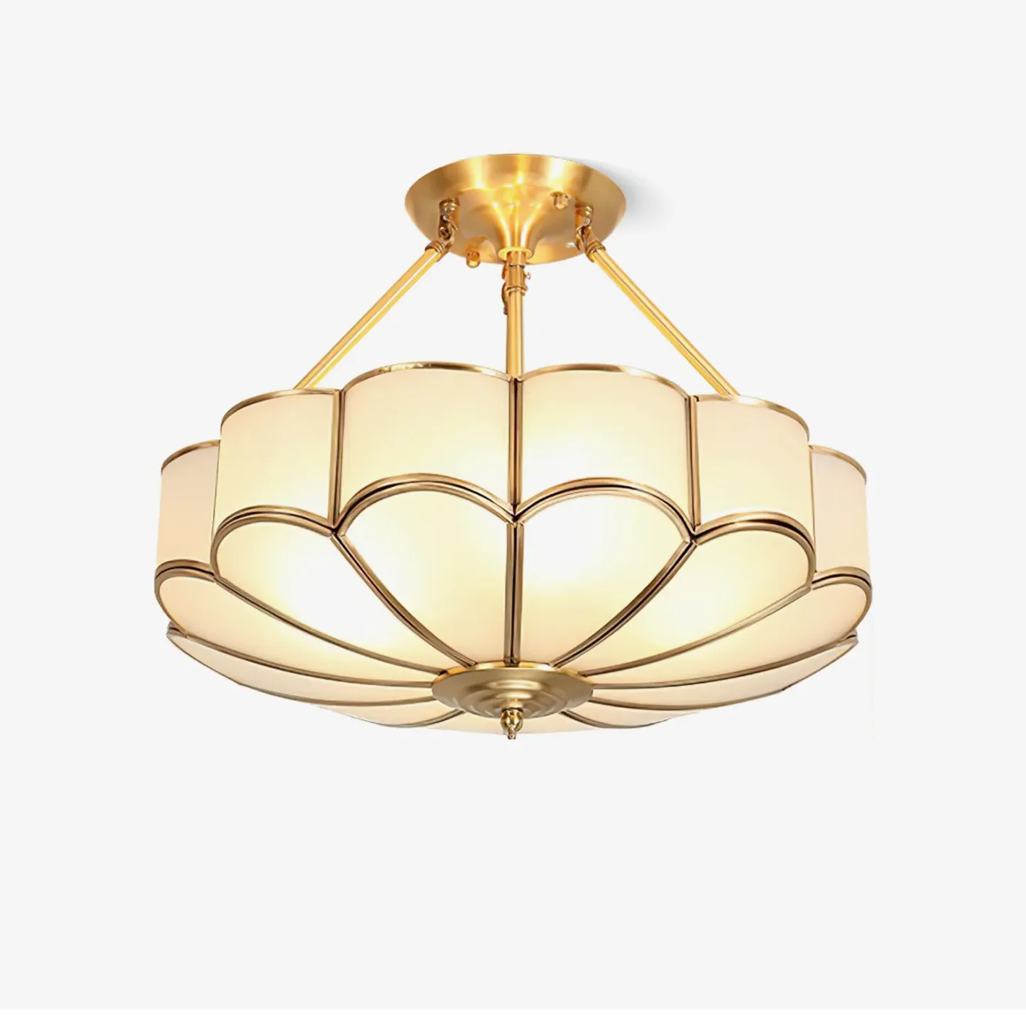 Alessio Modern Flower Shape Glass Ceiling Light Study Room Bedroom