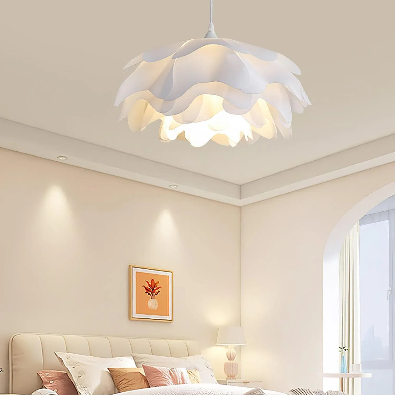Renée Modern Flower Shaped Pendant Light Bedroom Dining Living Room