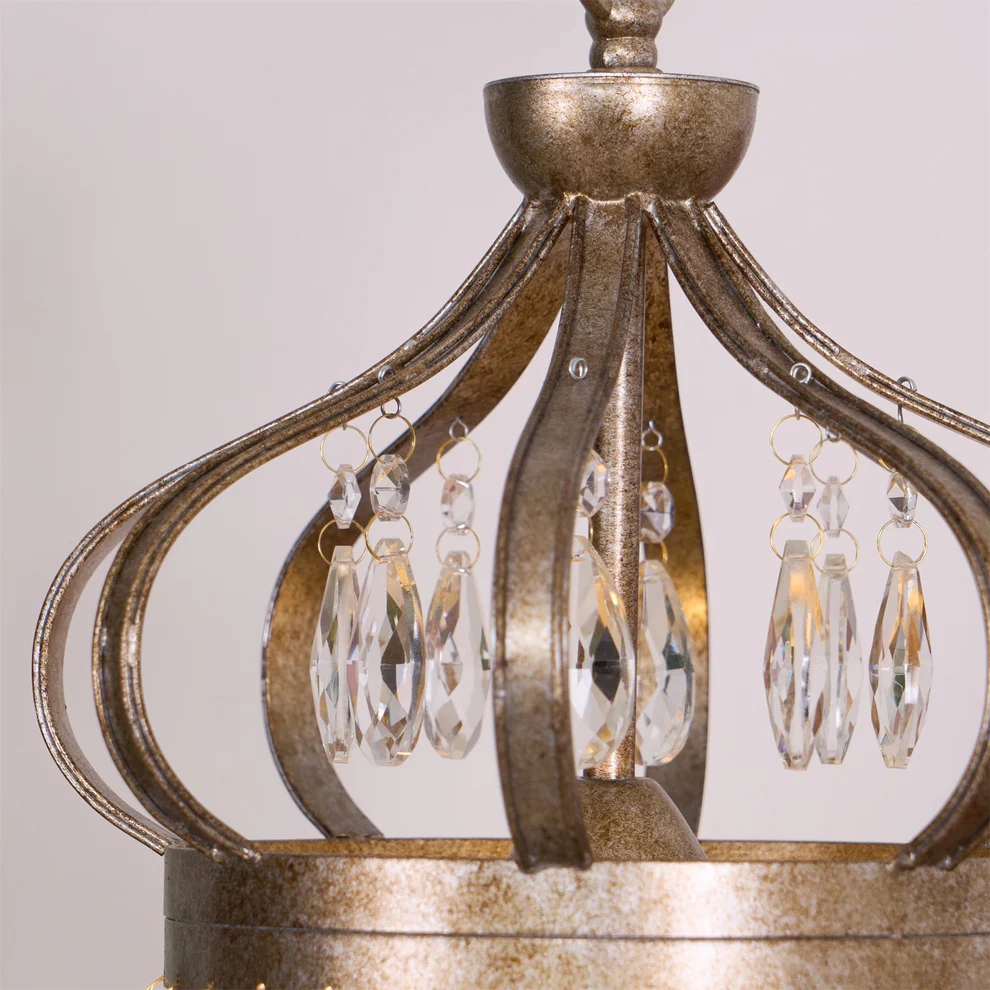 Marilyn Nordic Crystal Metal Silver Gold Pendant Light Dining Room Bedroom