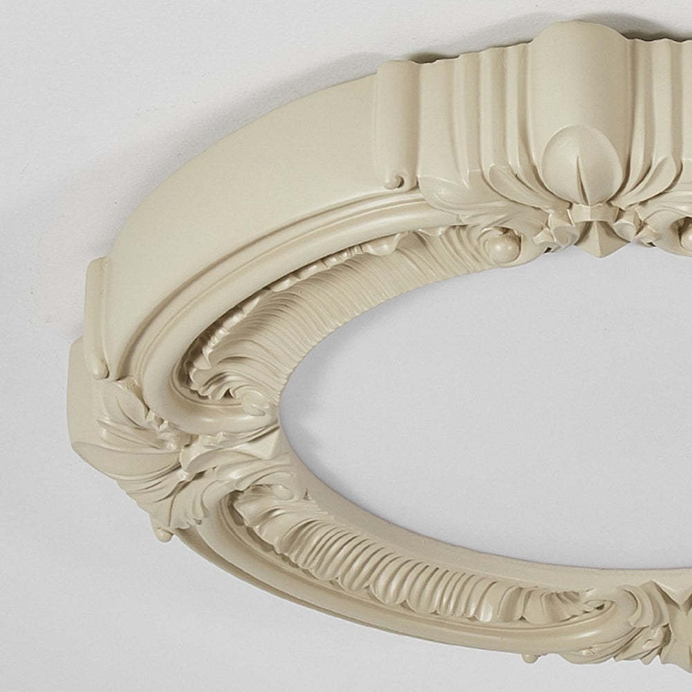 Quinn Retro French Flush Mount Ceiling Light Resin Acrylic Bedroom