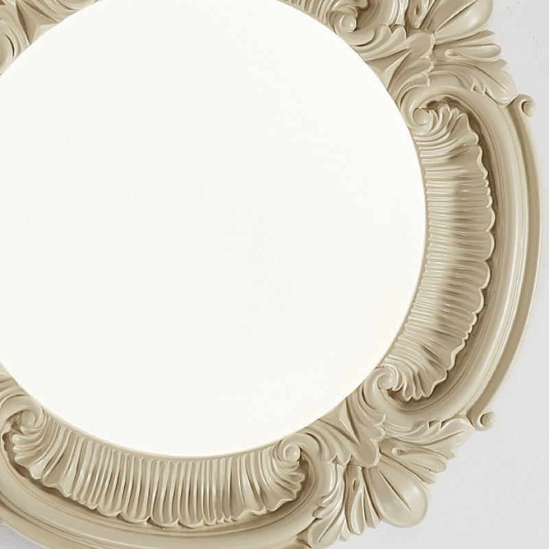 Quinn Retro French Flush Mount Ceiling Light Resin Acrylic Bedroom