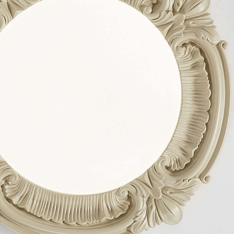 Quinn Retro French Flush Mount Ceiling Light Resin Acrylic Bedroom