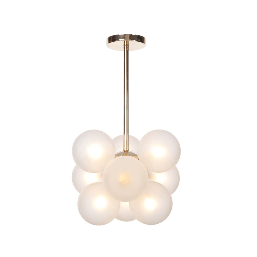 Valentina Minimalism Round Pendant Light Metal/Glass Bedroom