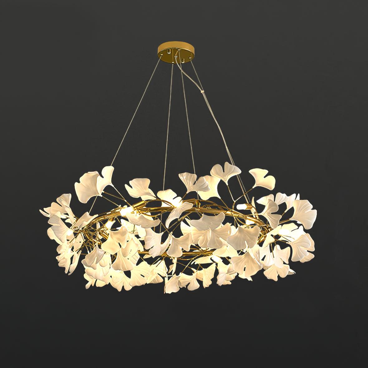 Olivia EarthenGlo Modern Kitchen Art Deco Chandelier Metal Ceramic