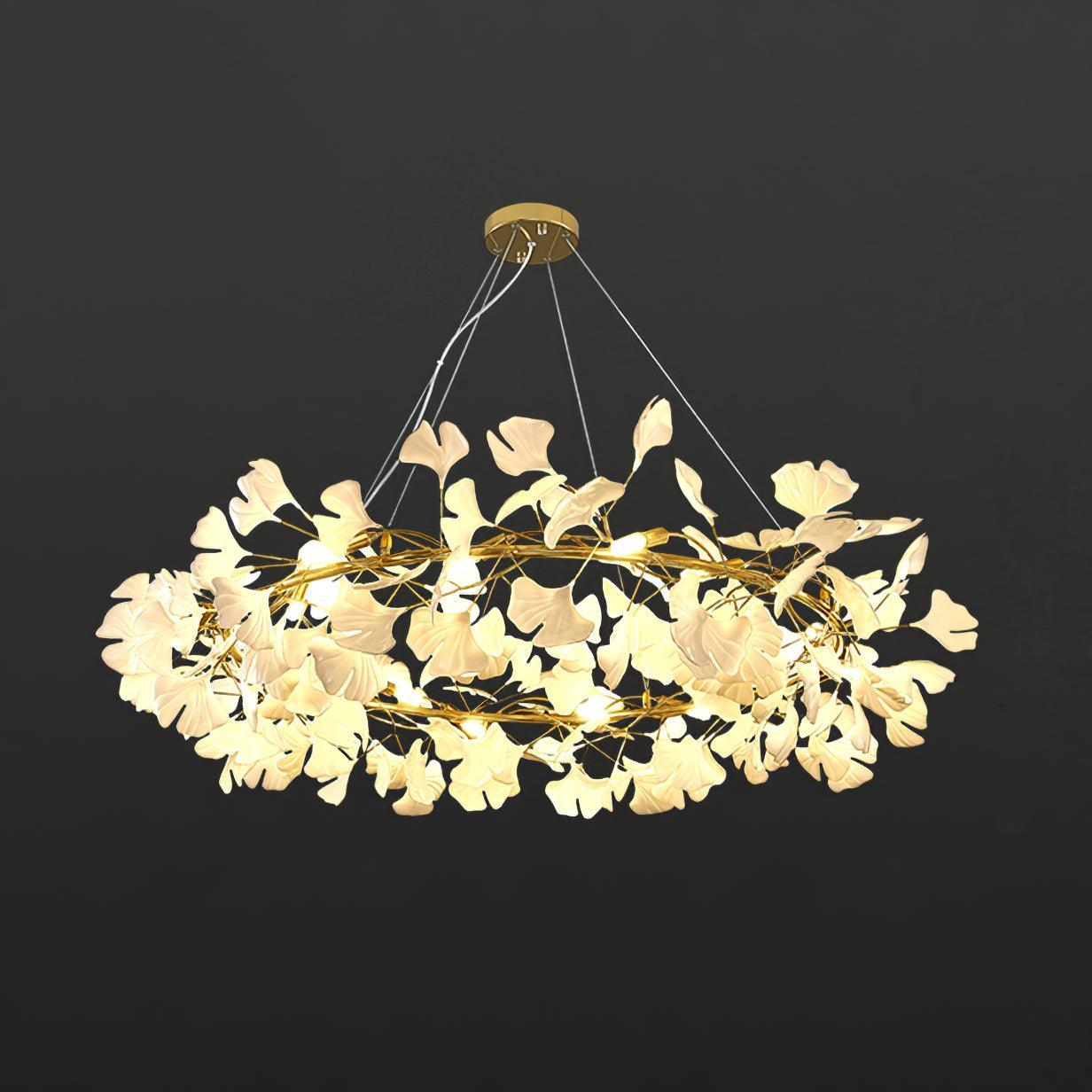 Olivia EarthenGlo Modern Kitchen Art Deco Chandelier Metal Ceramic