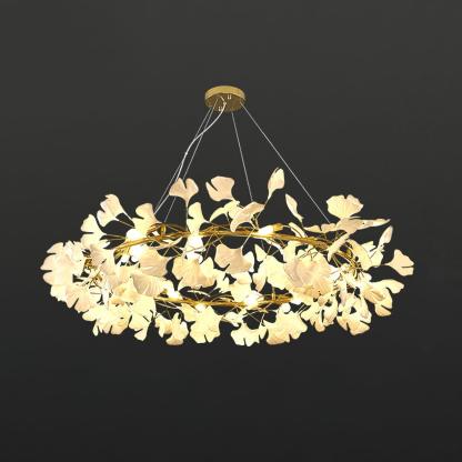 Olivia EarthenGlo Modern Kitchen Art Deco Chandelier Metal Ceramic
