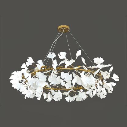 Olivia EarthenGlo Modern Kitchen Art Deco Chandelier Metal Ceramic