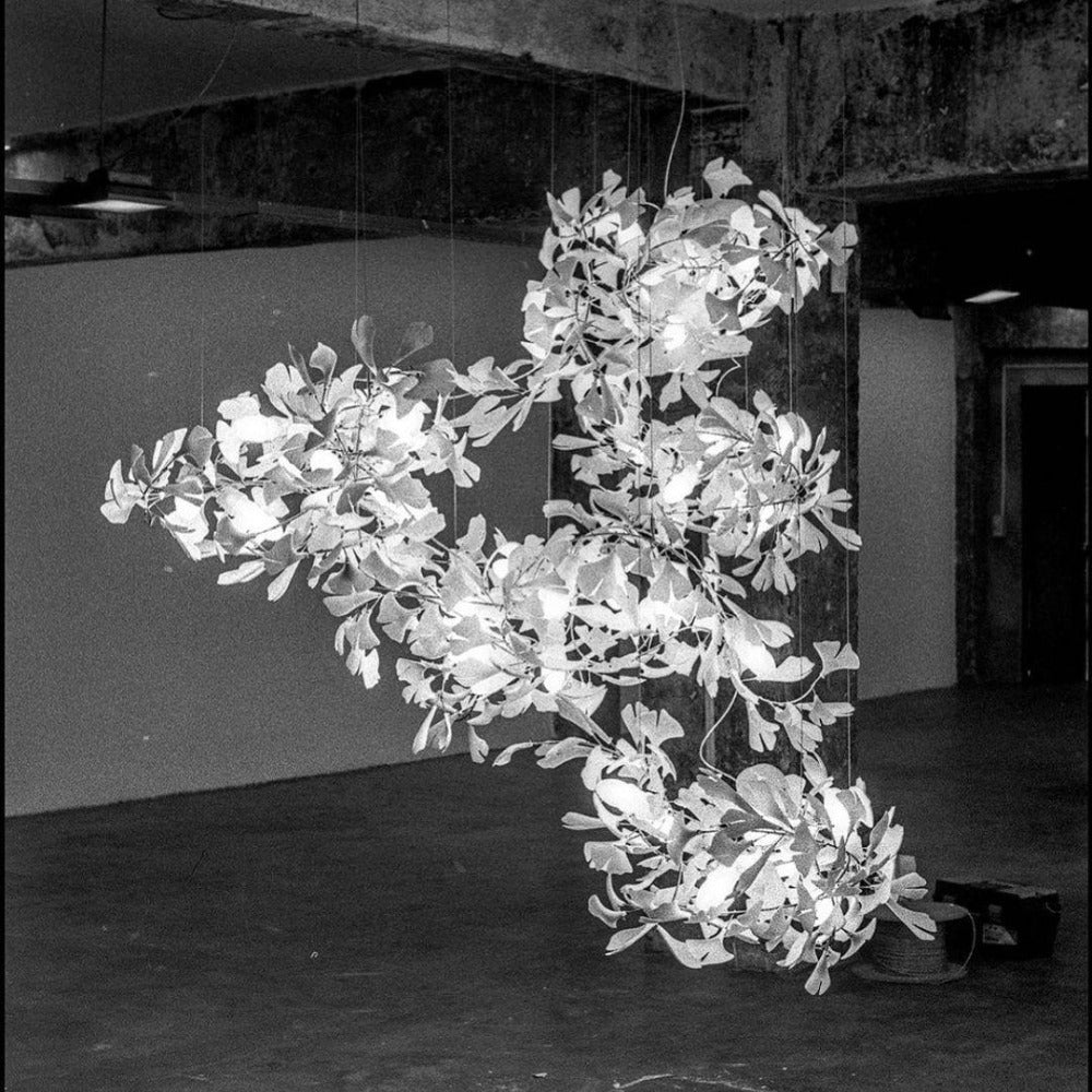 Olivia Modern Leaf Chandelier Metal/Ceramic Bedroom/Living Room