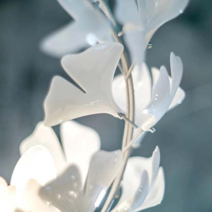 Olivia Modern Leaf Chandelier Metal/Ceramic Bedroom/Living Room