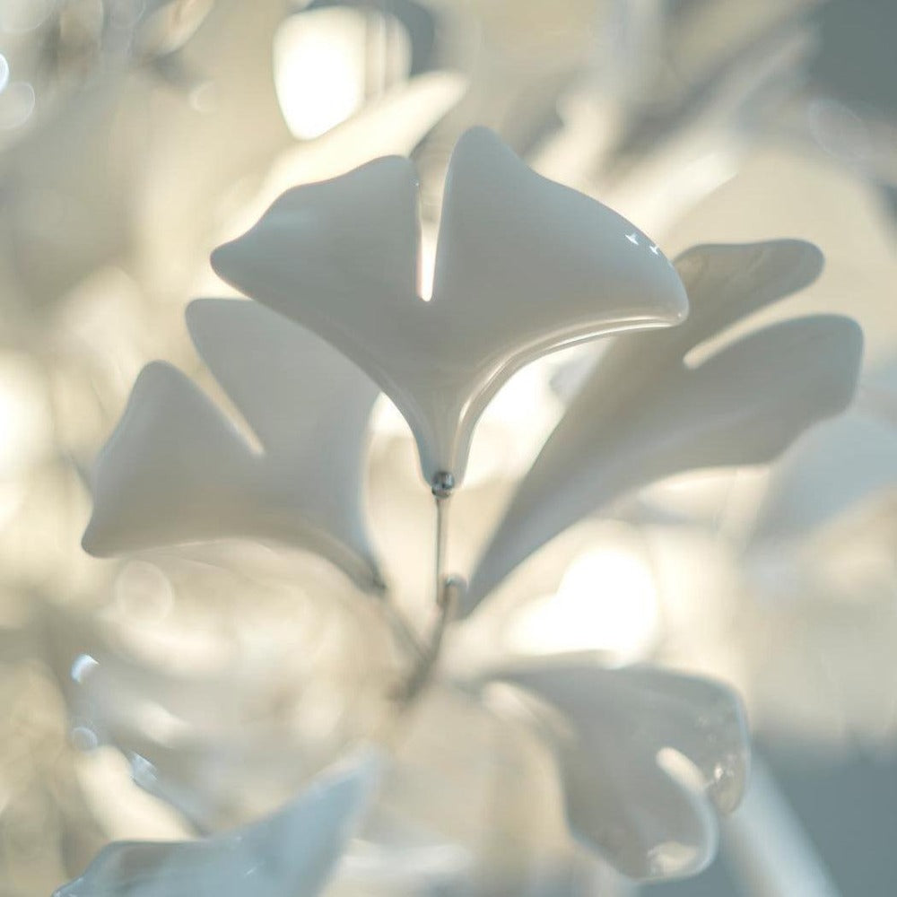 Olivia Modern Leaf Chandelier Metal/Ceramic Bedroom/Living Room